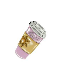 Tangled Princess Rapunzel Lapel Pin Sun Coffee Cup Enamel Pin Jewelry Brooch